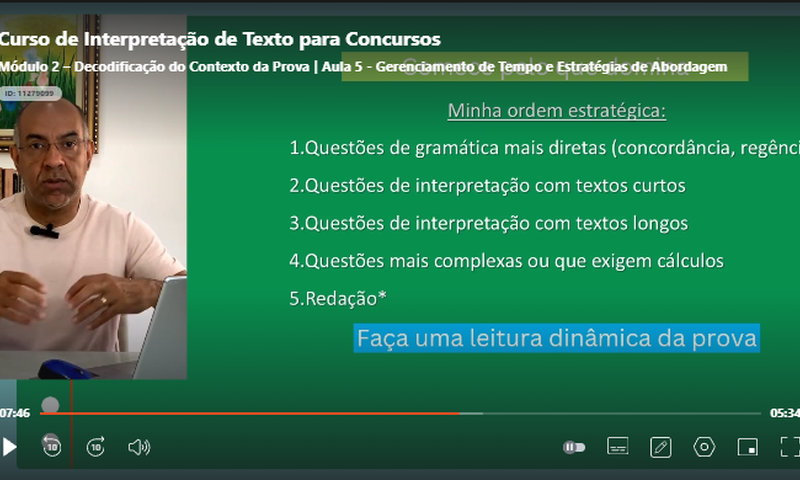 Aula 5 — Gerenciamento de Tempo e Estratégias de Abordagem